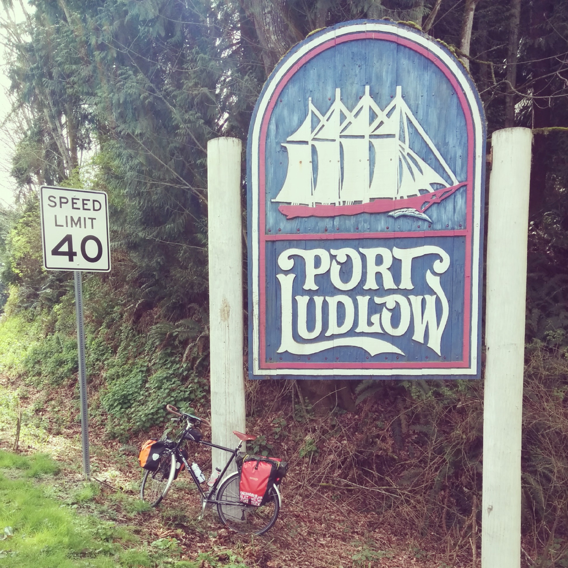 LHT wanted a photo as we got into Port Ludlow.