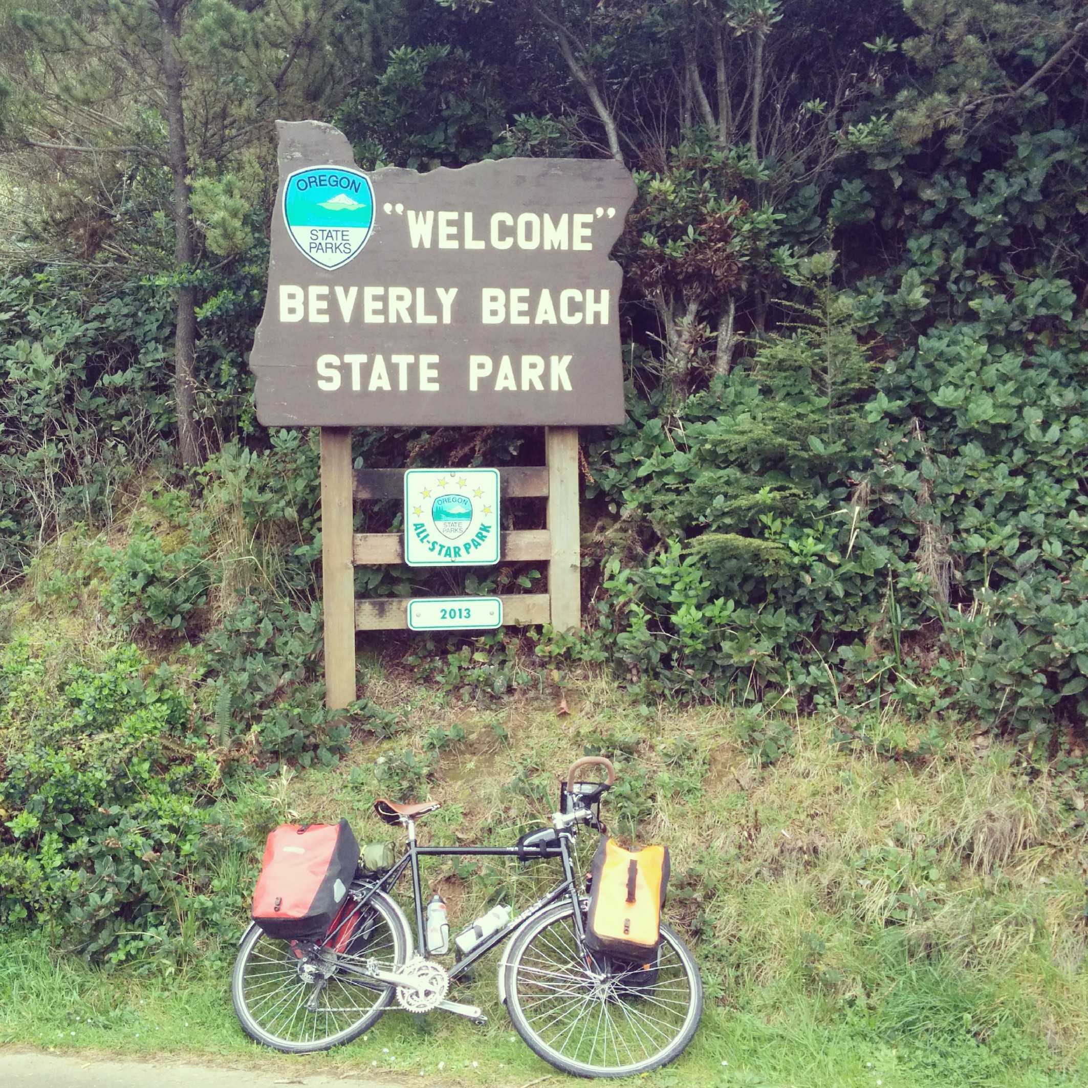 I finally made it to my home for the night getting into Beverly Beach State Park about 5:30pm and low and behold my new buddy Eric is already here set up and relaxing. We chit chatted about the days ride and our experiences so far which was fun. 