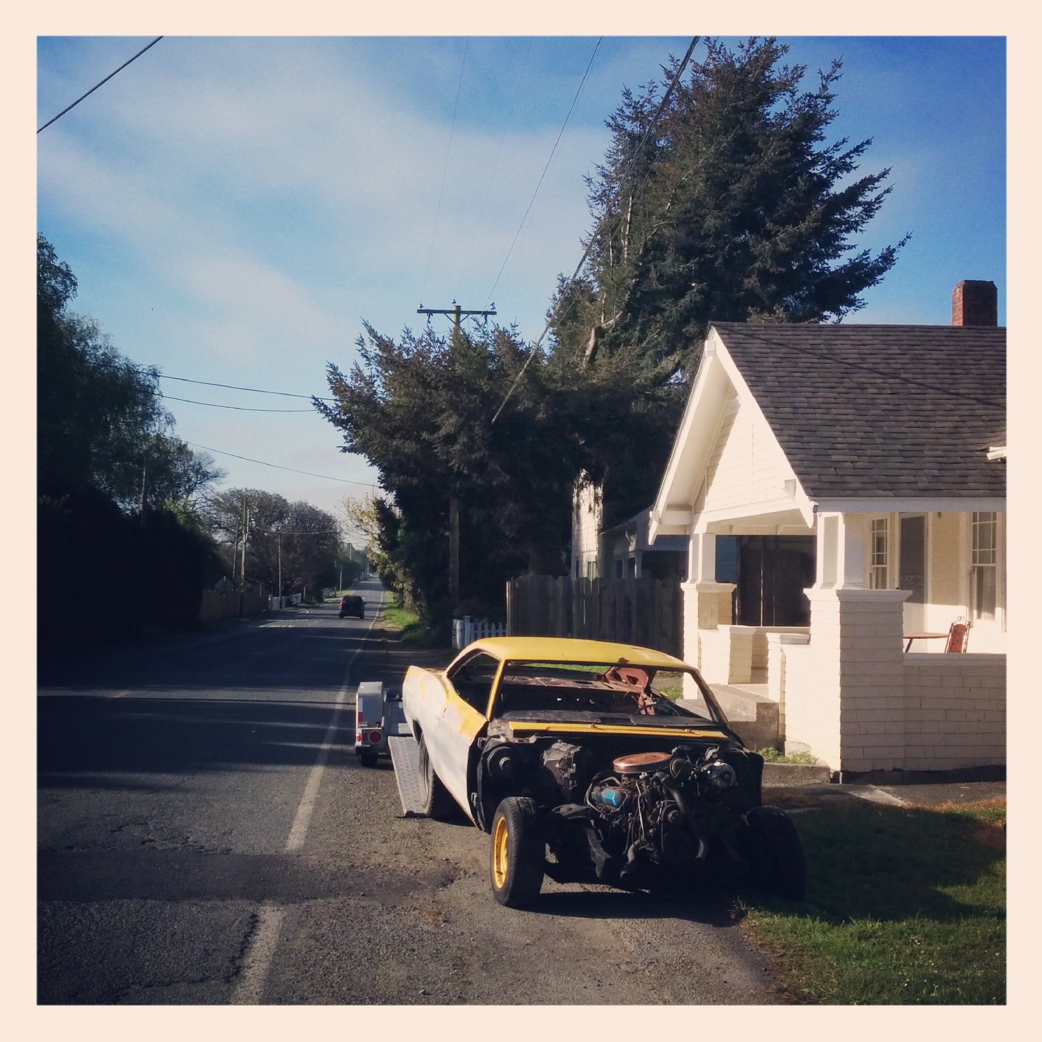 This struck me as a very Californian thing. One thing I noticed is the car culture here is awesome. Lots of nice modified roadsters out and about. You would never see that in Seattle so it was memory of growing up.