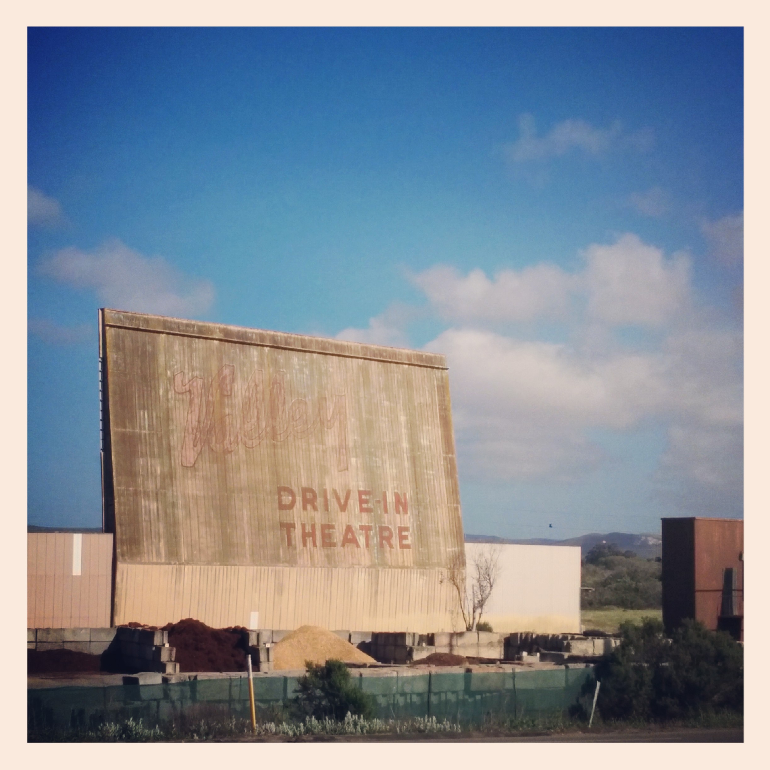 Maybe we should all stop at the drive-in. Wait its a gravel storage now, shame.