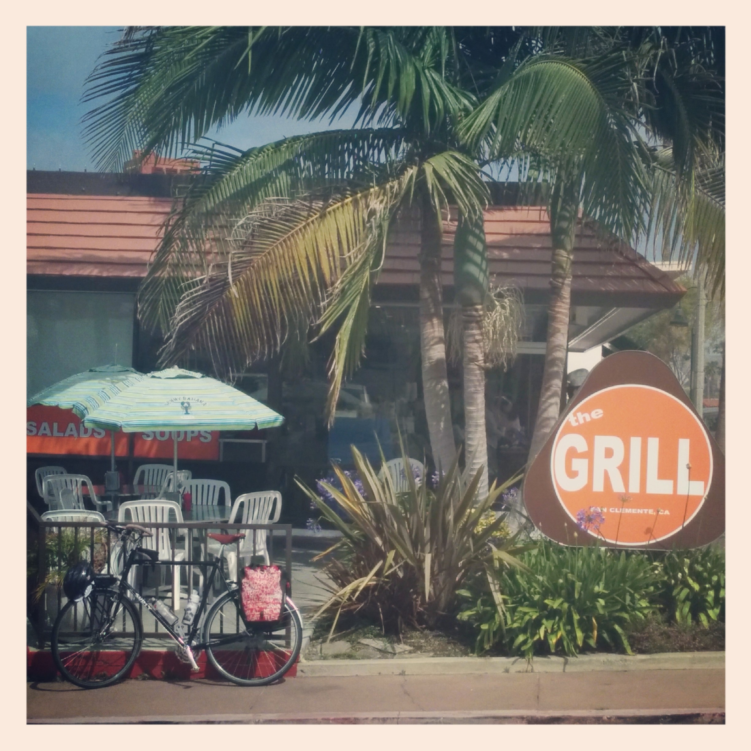 And again in San Clemente at my breakfast stop! I talked with these two old dudes for awhile and had a good time.