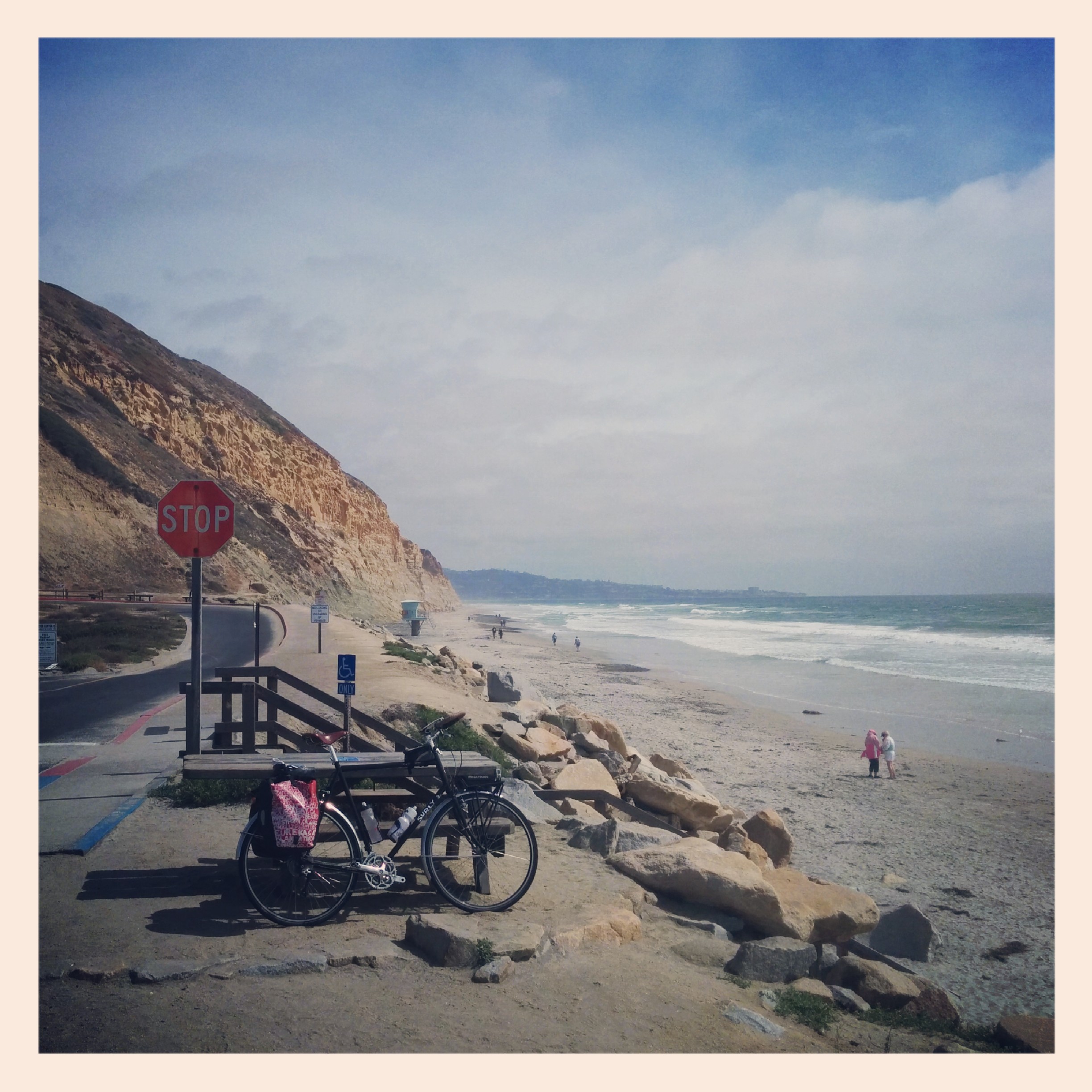 Went through some more towns and ended up at Torrey Pines State Reserve beach/park