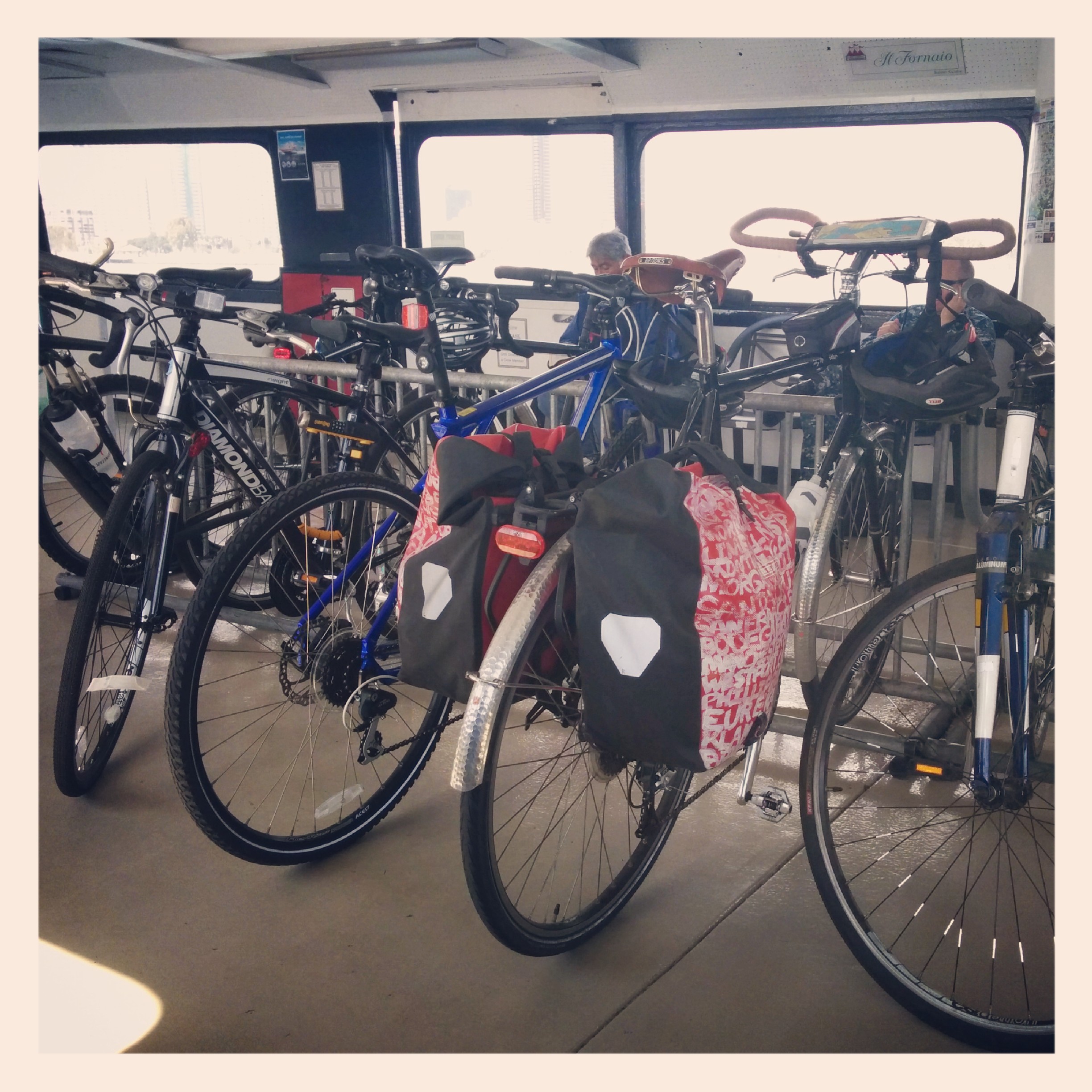 Then I took the ferry over to Coronado on which LHT made some friends.