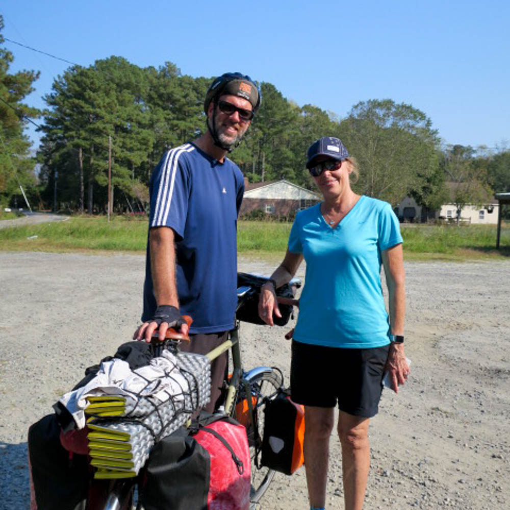 Me and Barb. She saved me from the demoralizing task of backtracking after getting turned away by the park ranger.