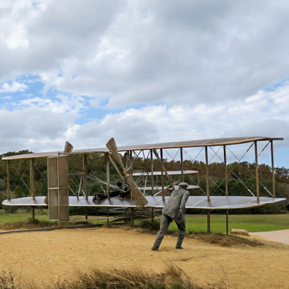 A cool replica of the first day of flight