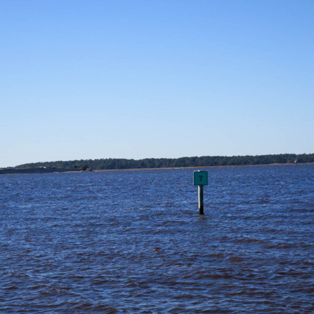 The Atlantic Inter-coastal waterway. I think this is the 3rd time I've crossed it this trip.