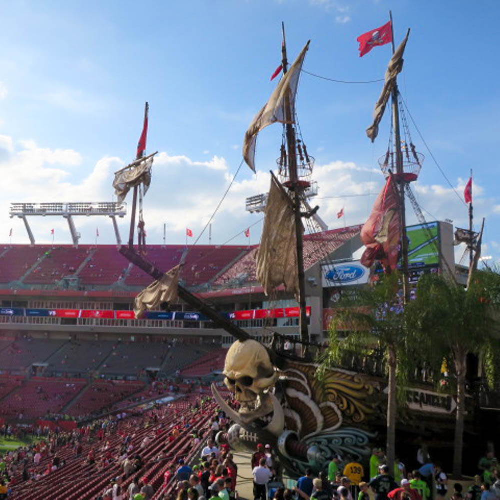 The Tampa Bay Buccaneers ship is pretty cool.