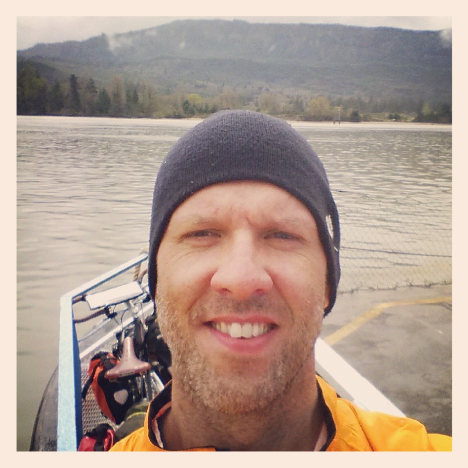 And here's me clearly looking confused on the Ferry to Westport.